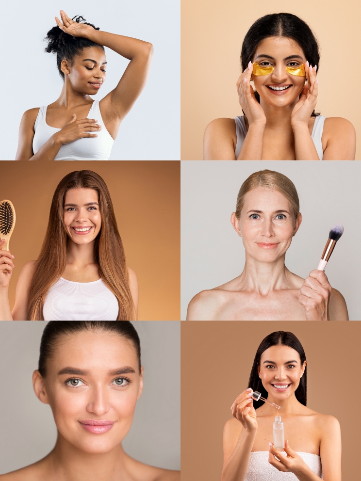 ev beauty collage